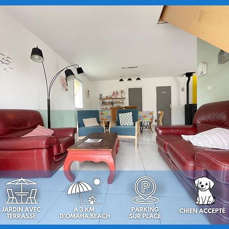 Sweet Omaha Belle Maison Recente Lumineuse Et Cosy Bien Equipee Jardin Clos 15 Mn A Pied Plage Omaha Beach Et Proche De Bayeux & Port En Bessin サン・ローラン・シュル・メール エクステリア 写真
