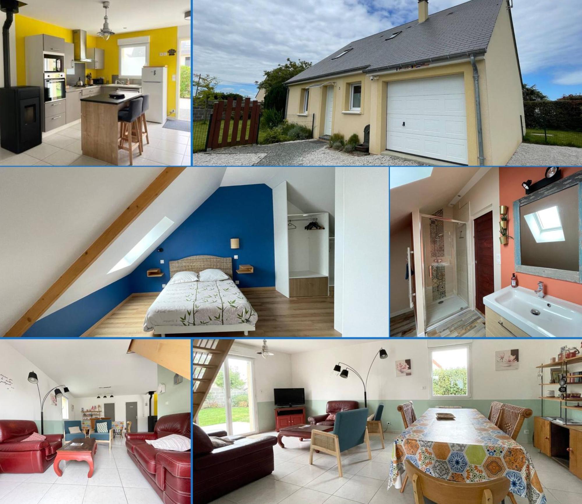 Sweet Omaha Belle Maison Recente Lumineuse Et Cosy Bien Equipee Jardin Clos 15 Mn A Pied Plage Omaha Beach Et Proche De Bayeux & Port En Bessin サン・ローラン・シュル・メール エクステリア 写真